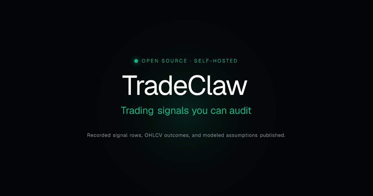 TradeClaw — Open-Source AI Trading Signals
